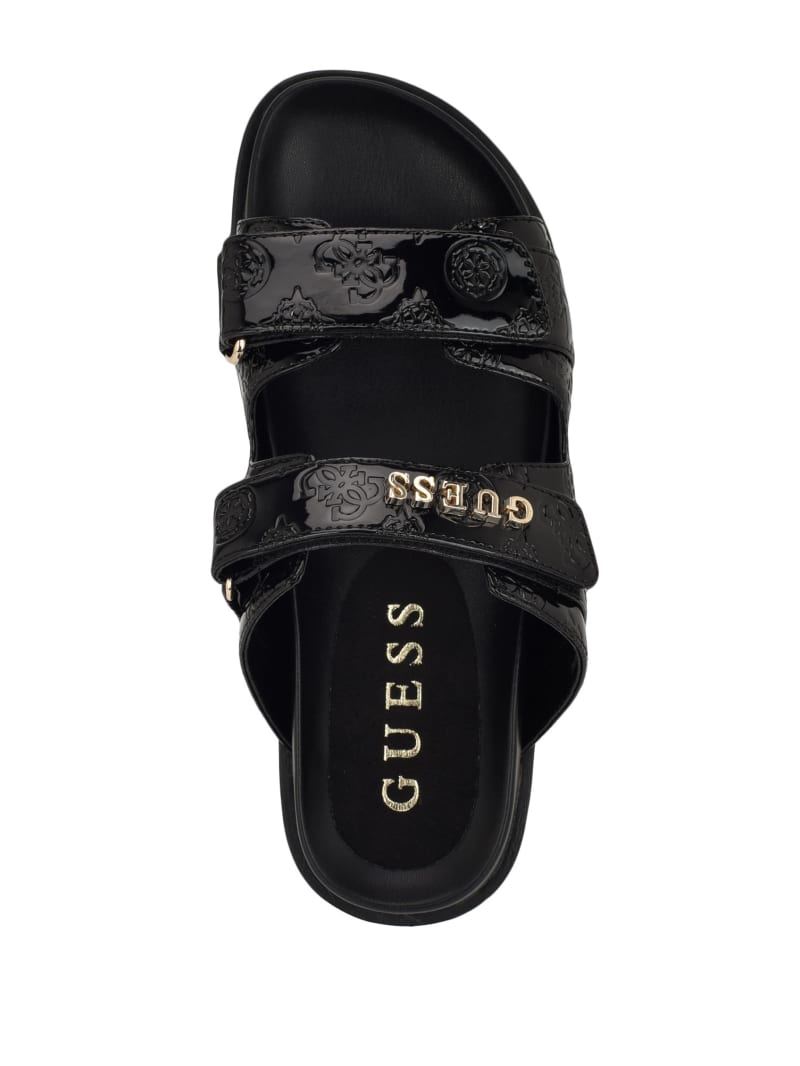 【国内発送】GUESS＊Fabulon Two Strap Sporty Footbed Sandals GUESS Women's Fabulon Two Strap Sporty Footbed Sandals