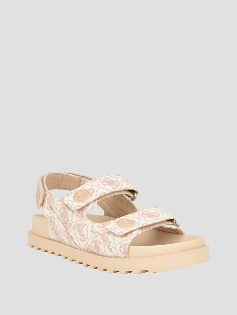 Pink guess sandals hot sale