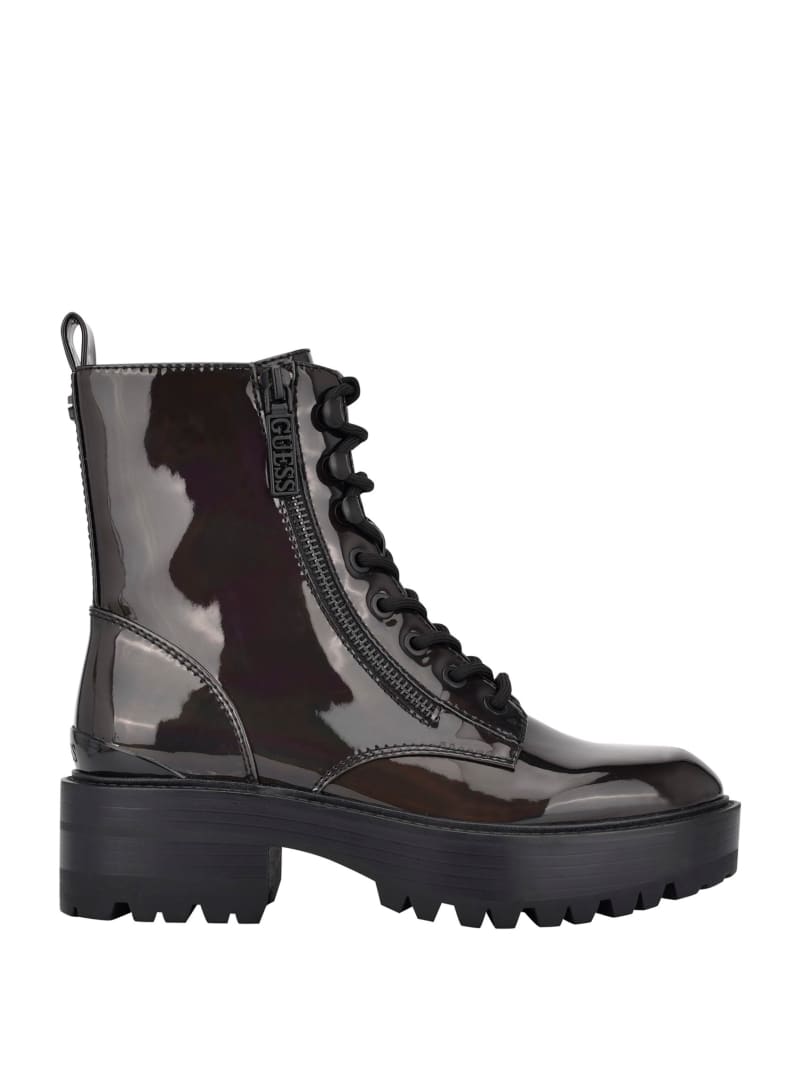 guess black combat boots