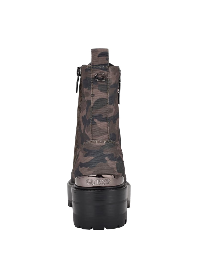 Guess Fearne Camo Combat Boots. 3