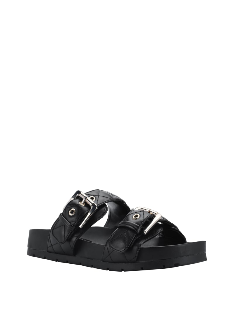 Felda Quilted Buckle Sandals GUESS