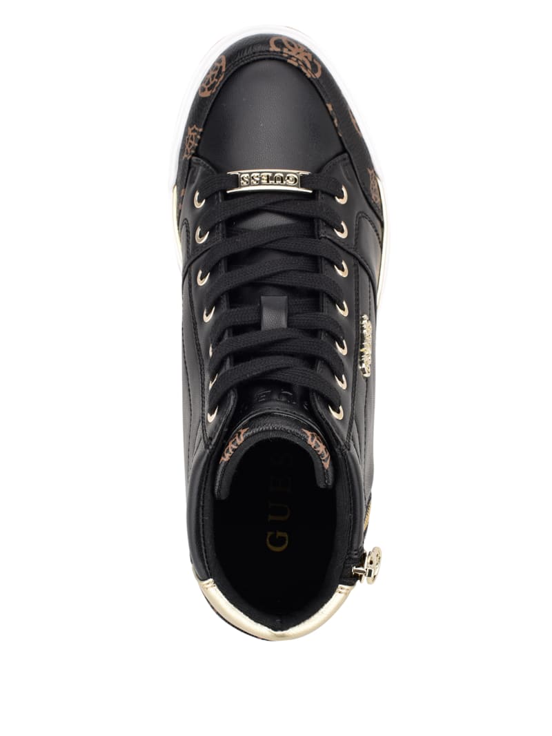 Vier Speel Vervagen Figz Logo Wedge Sneakers | GUESS