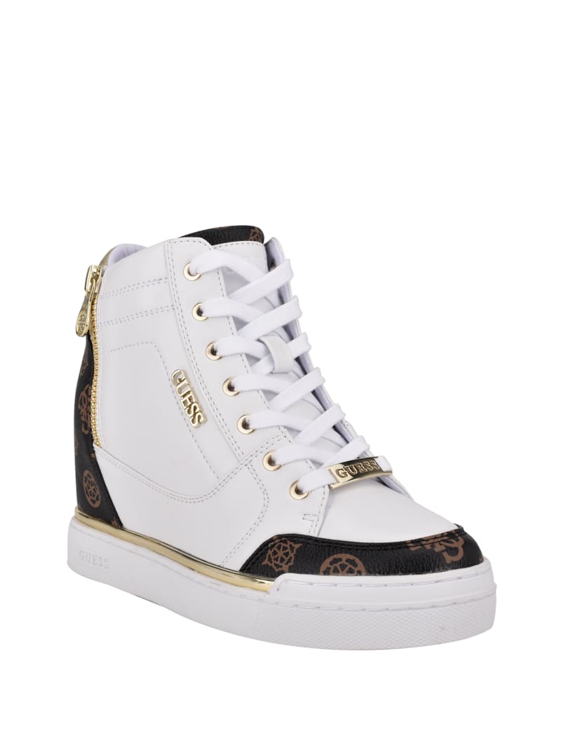 Guess flowers hot sale wedge sneakers