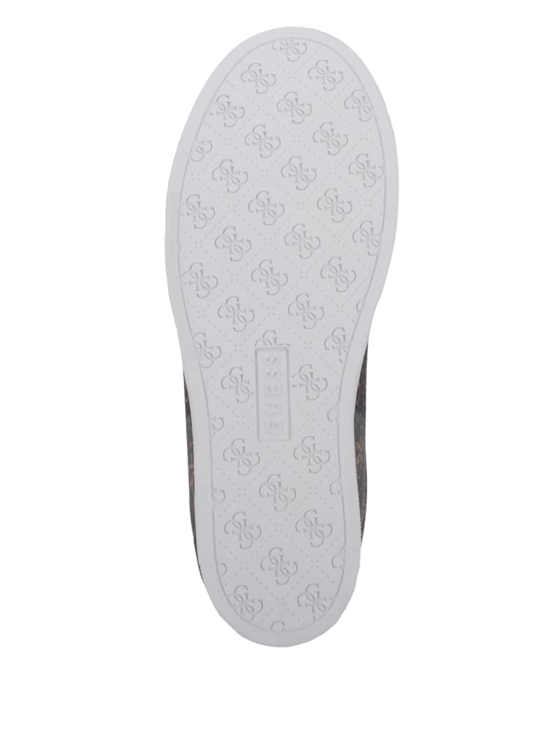 Guess Flowurs Logo-Debossed Wedge Sneakers. 5