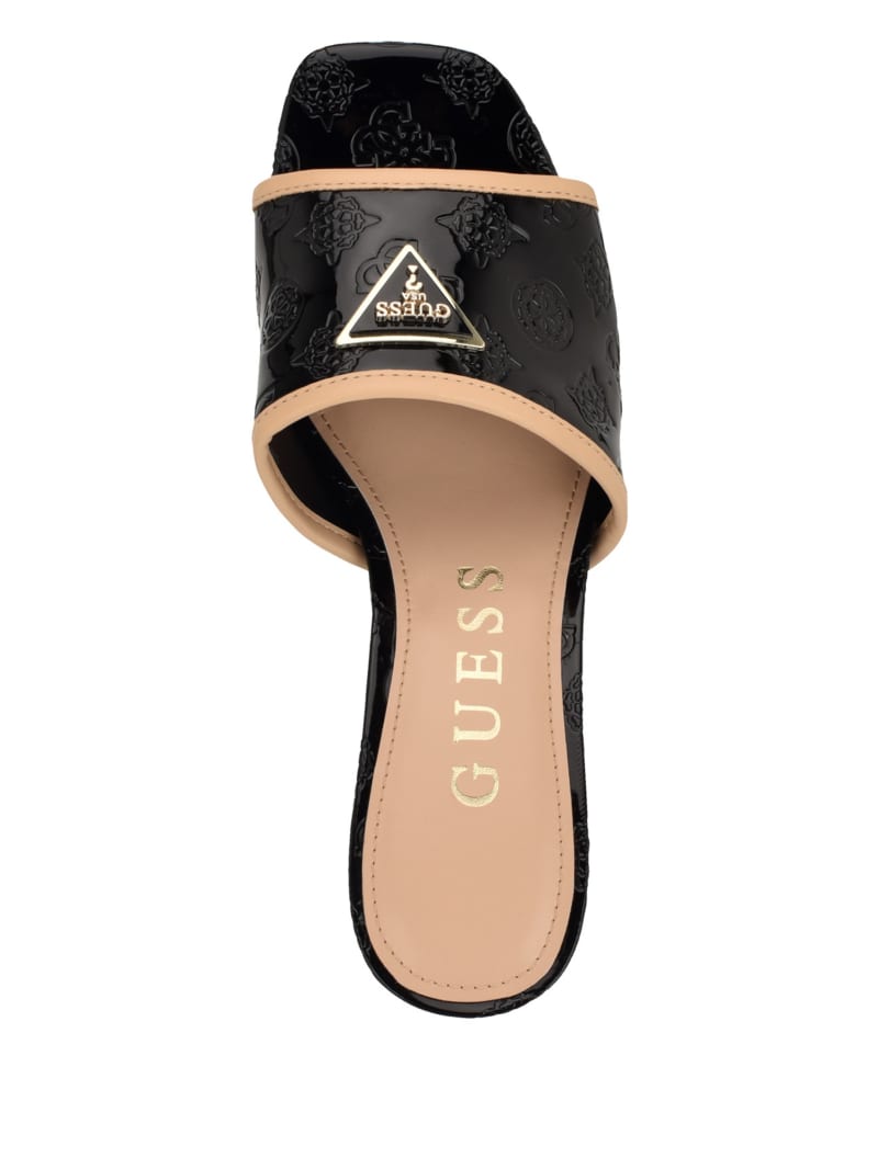 Gabless Peony Block Heel Mules