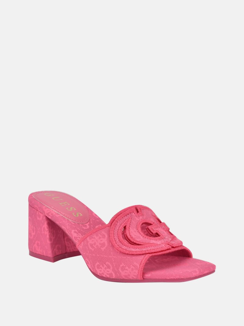 Galsee Cutout Block Heel Mules | GUESS