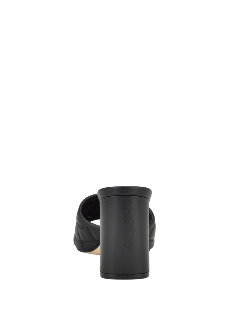 Quilted Block Metallic Heels GUESS