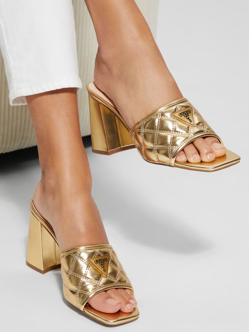 Guess metallic heels Clearance