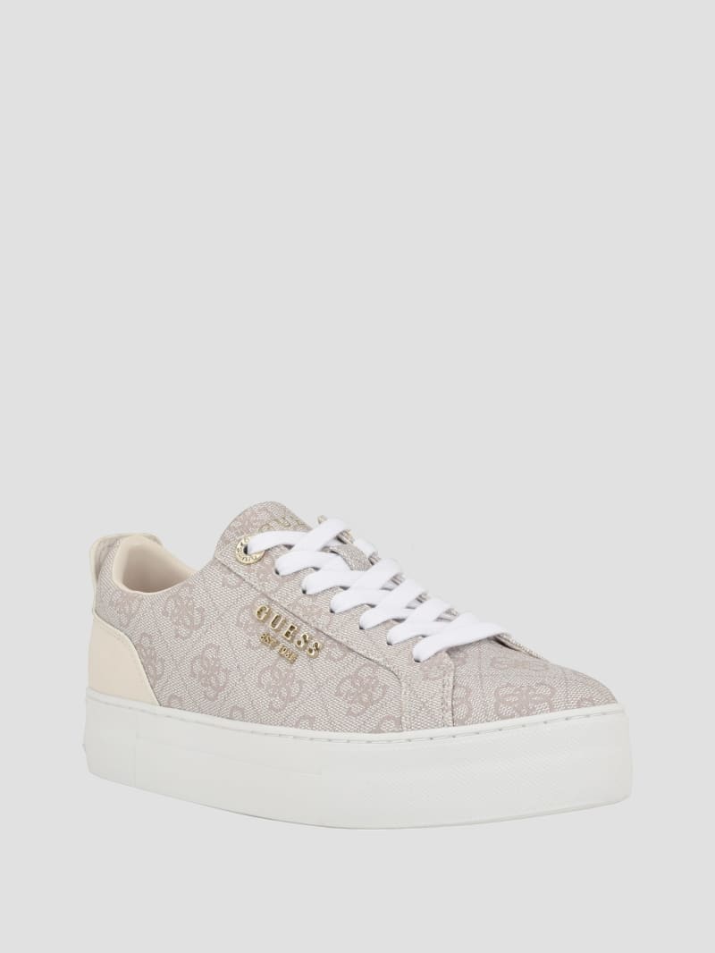 Logo Print Low-Top Sneakers | GUESS