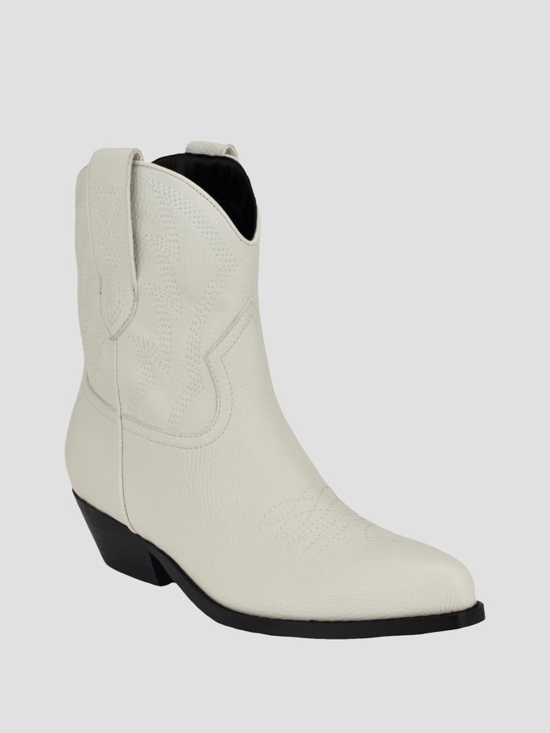 Guess white ankle boots hot sale