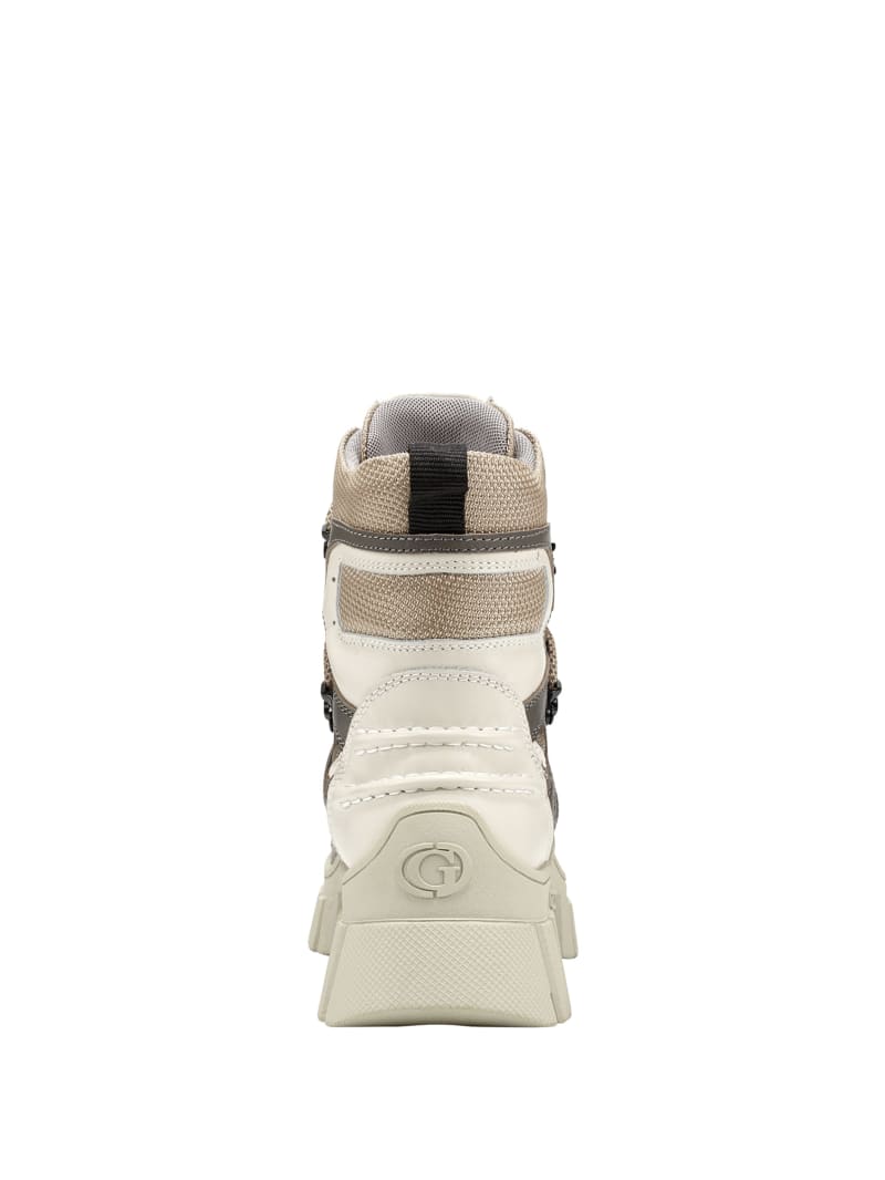 guess women's haler lace up combat booties