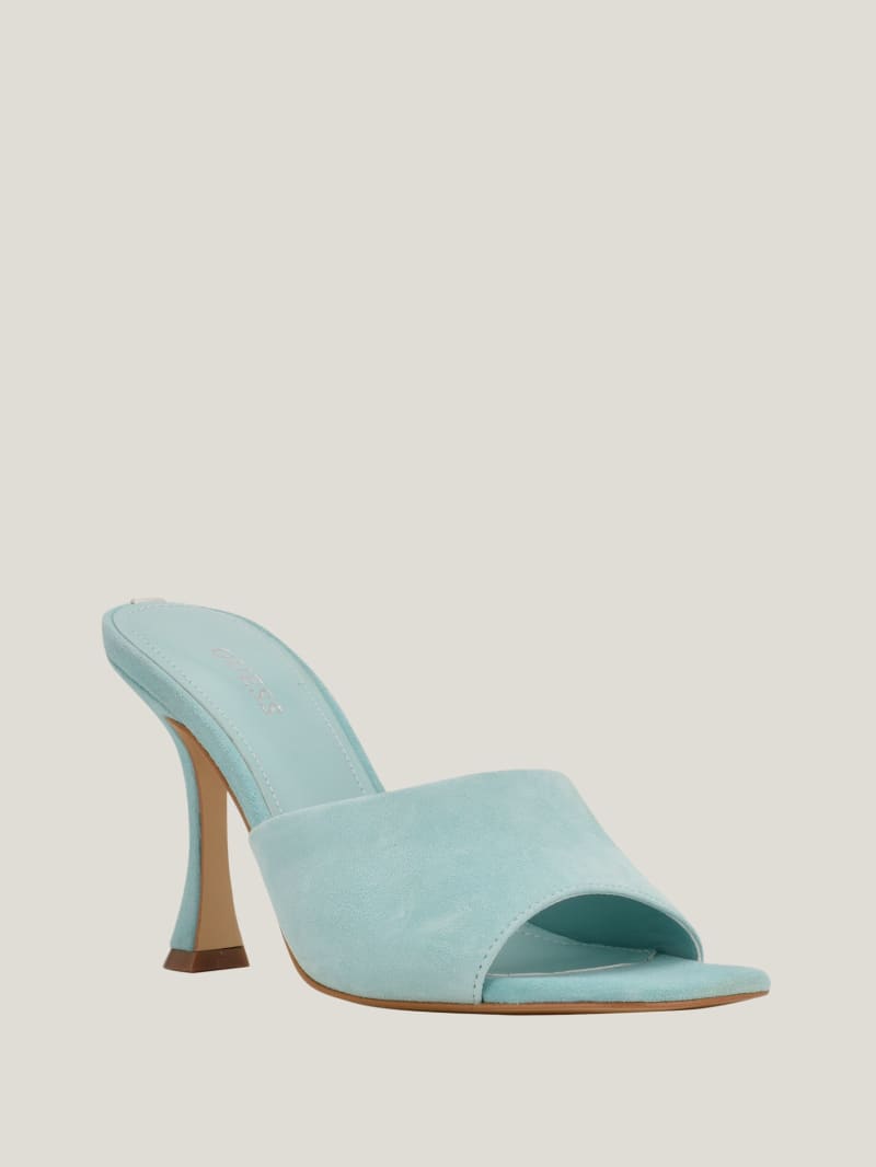 Hambree Suede Heeled Mules