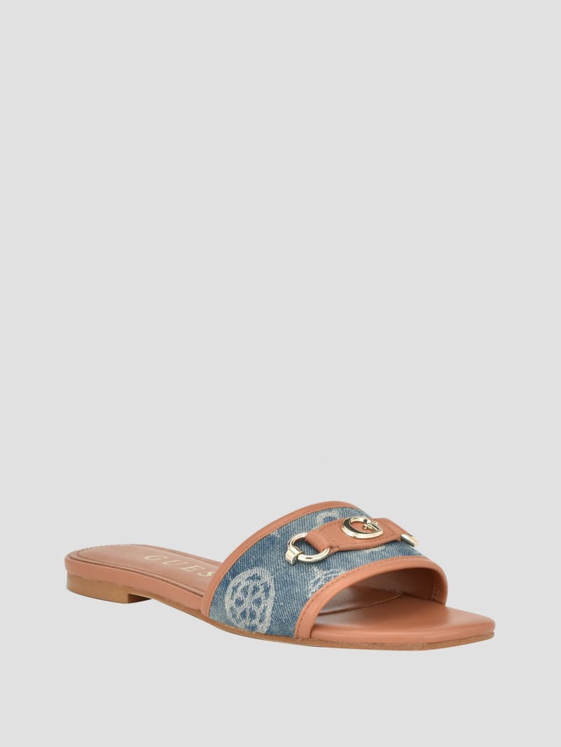 Guess denim sandals deals
