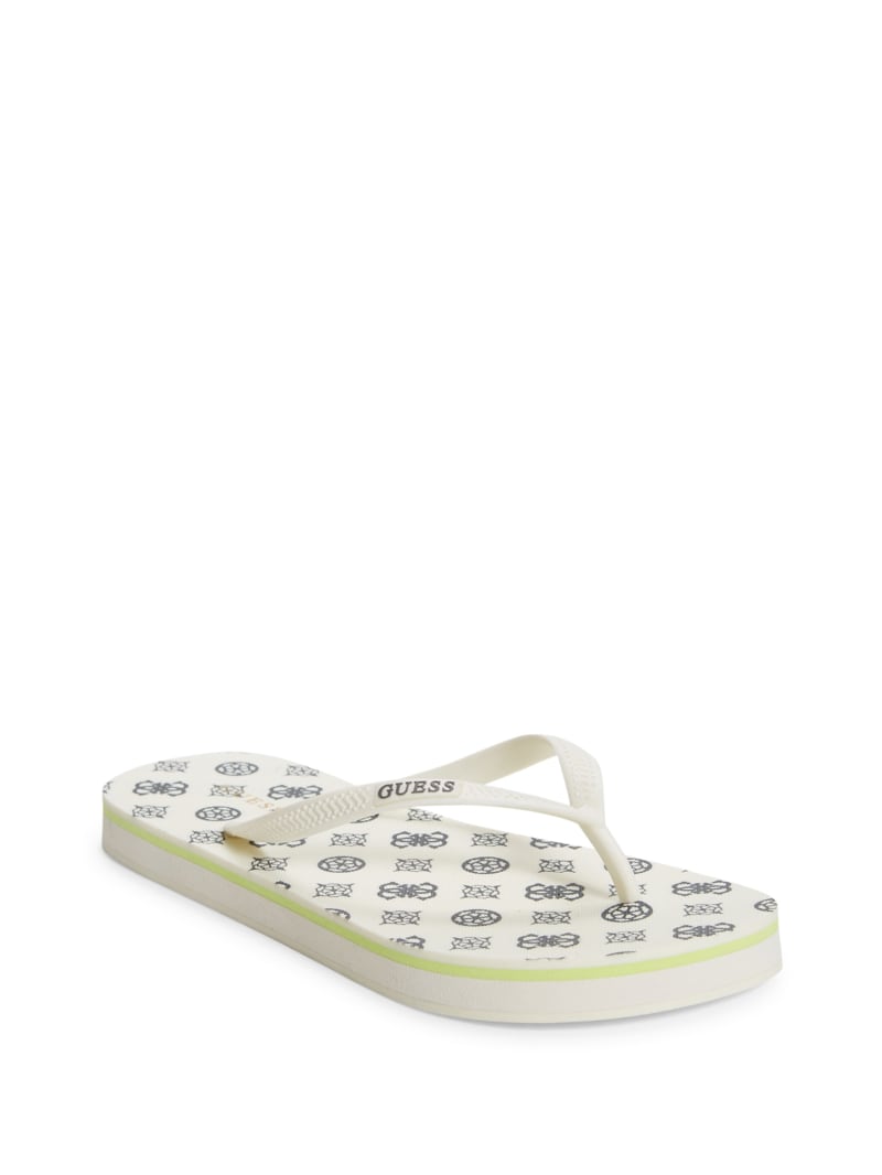 Guess white flip flops clearance