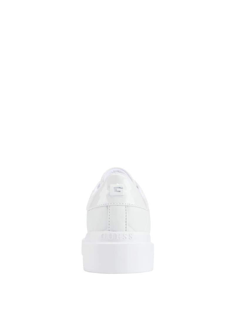 Guess white outlet platform sneakers
