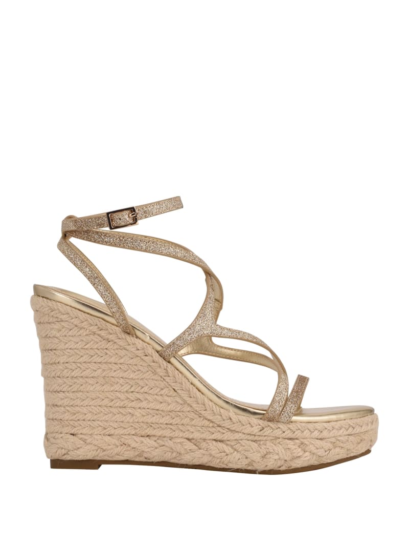 Hirani Strappy Espadrille Wedges | GUESS