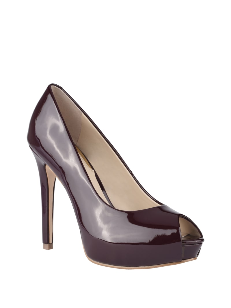 peep toe platform pumps