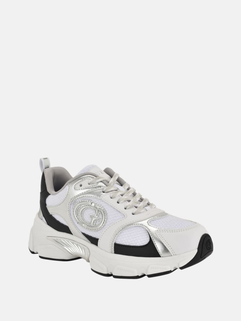 しぃ❤︎꙳✩꙳⋆☃　0819 Ibitha Metallic Signature G Sneakers | GUESS