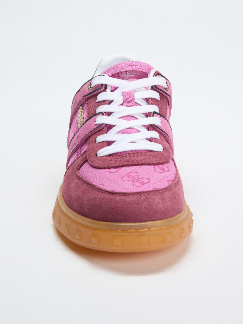 靴 guesssjp GUESS® Inart Suede Low-Top Sneakers Women
