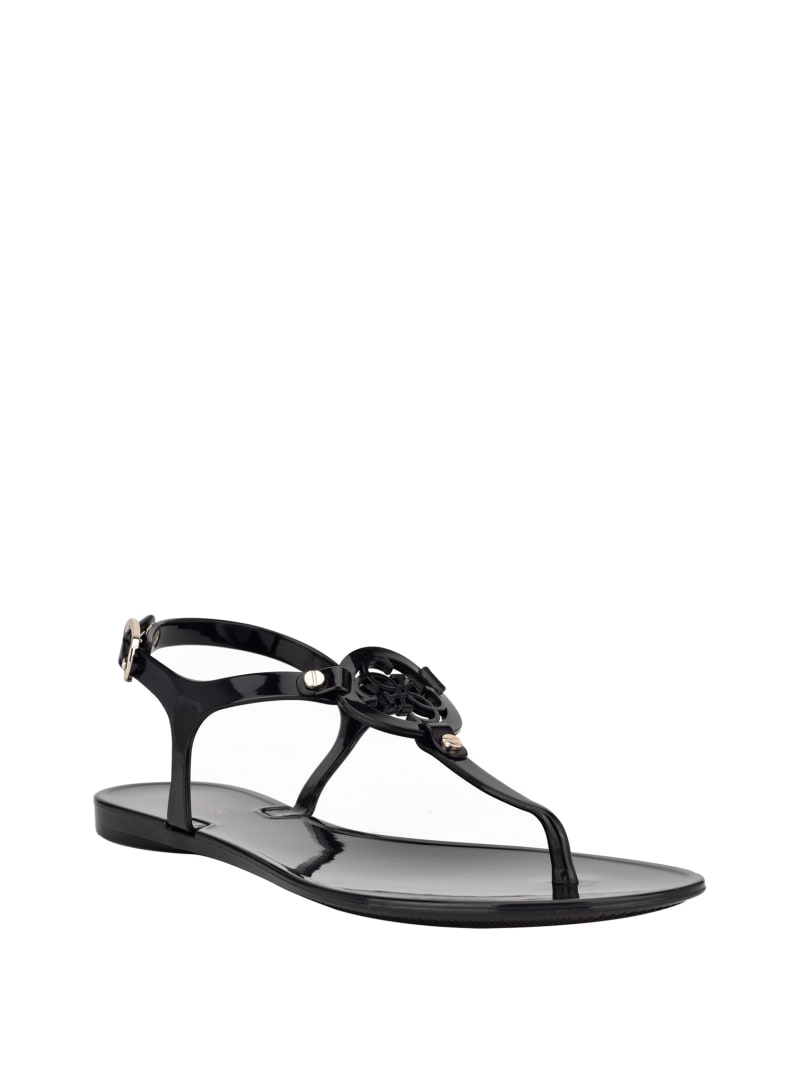 Guess Janica Jelly T-Strap Sandal - GWJANICA2-BLKLL