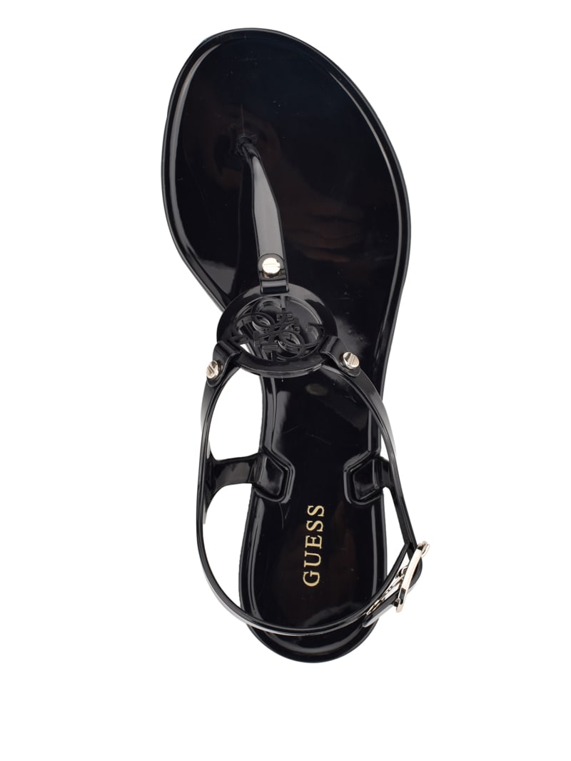 Guess Janica Jelly T-Strap Sandal. 4