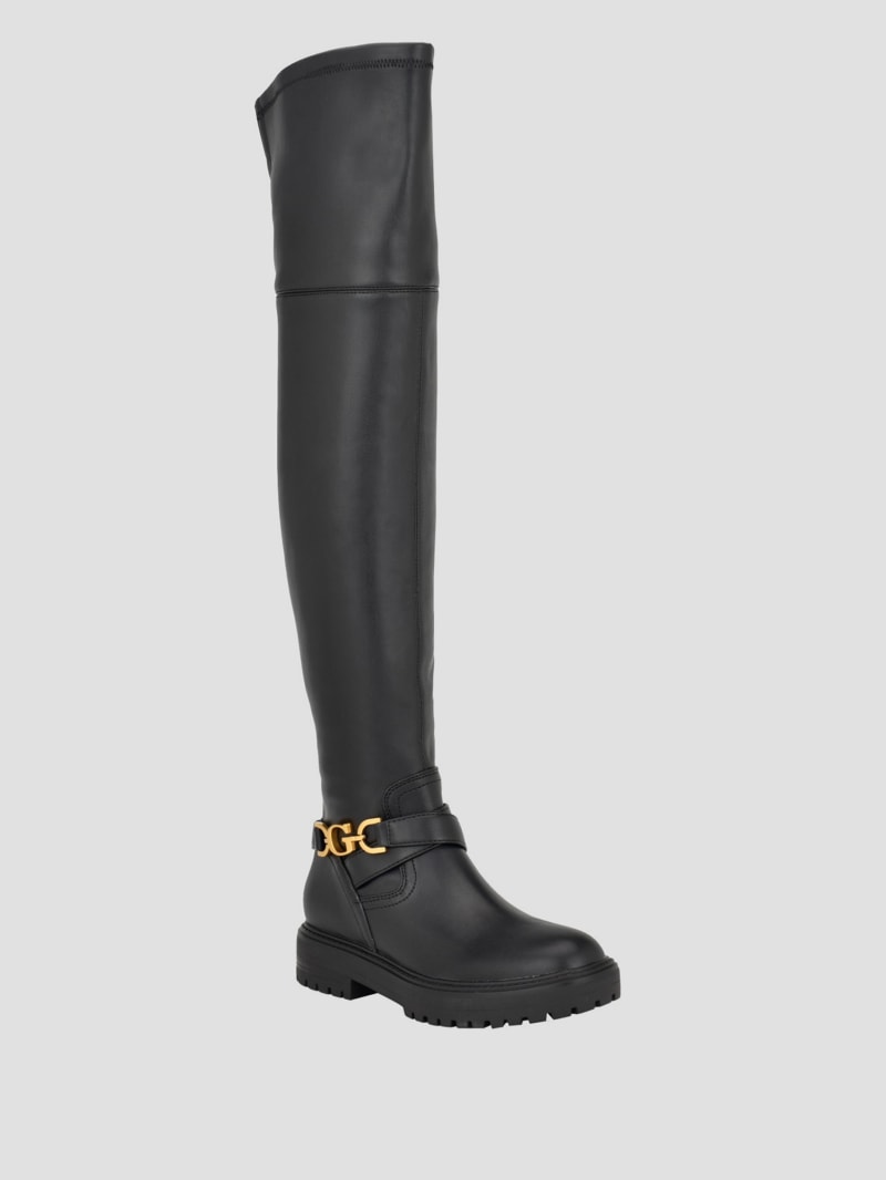 Jellio Buckle Knee-High Boots | GUESS