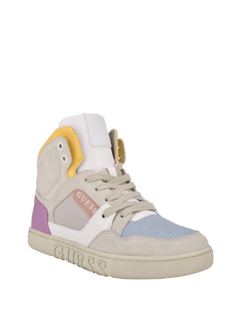 Guess Justis Faux-Suede High-Top Sneakers. 3