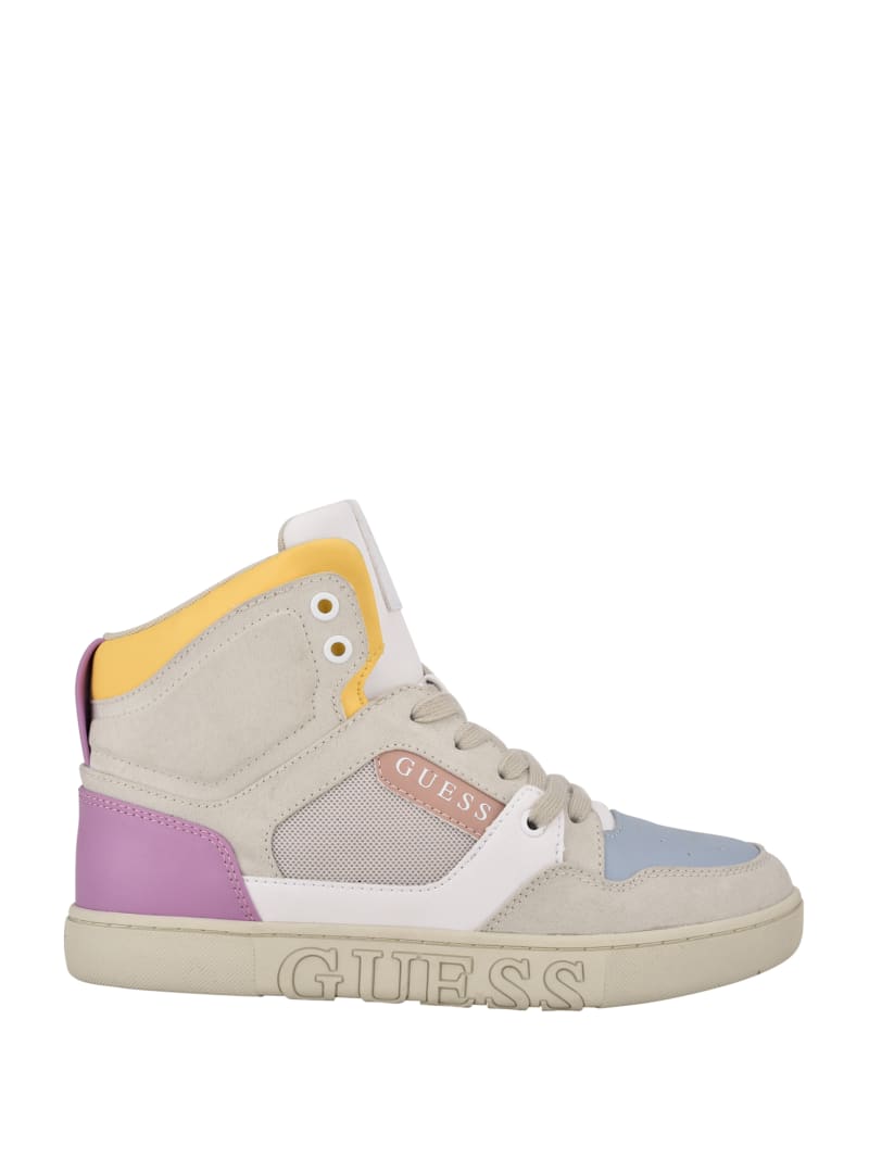 Guess Justis Faux-Suede High-Top Sneakers. 1