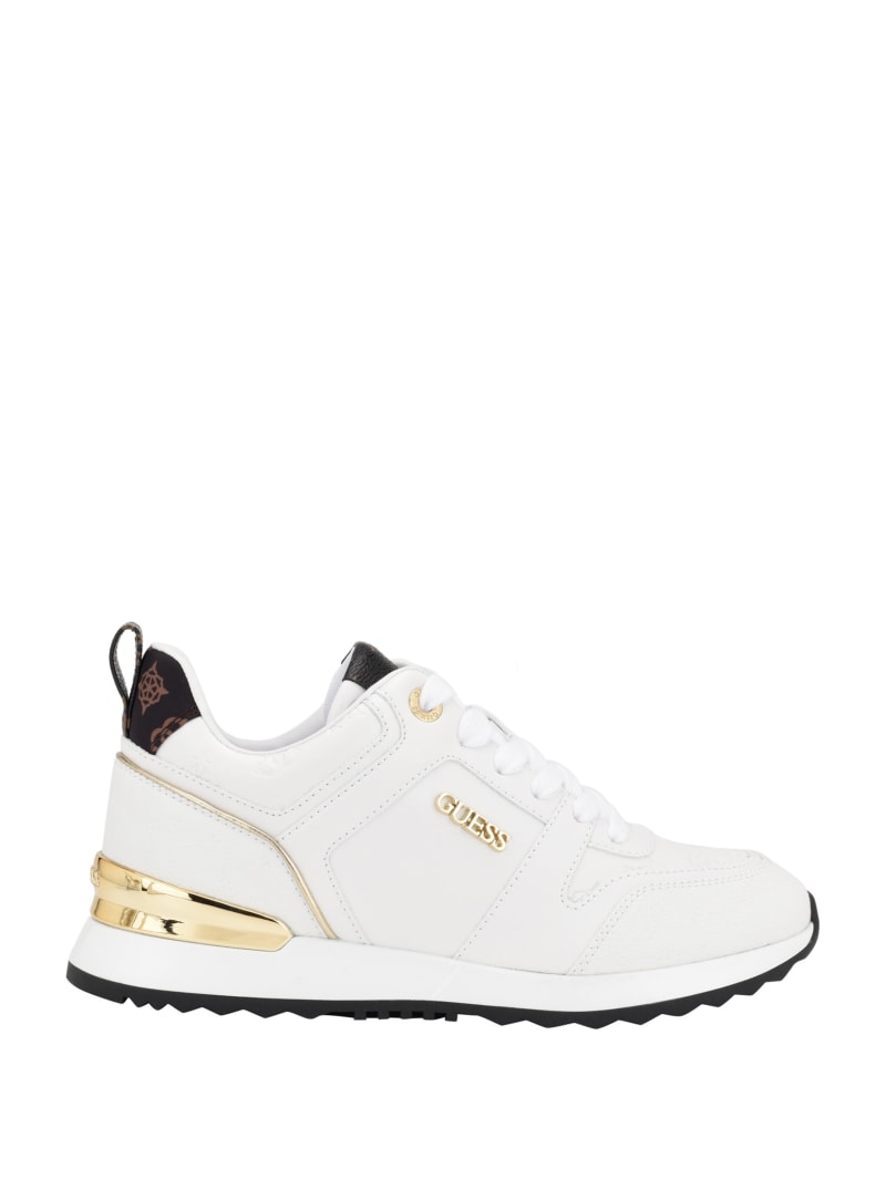 White and gold 2025 guess sneakers