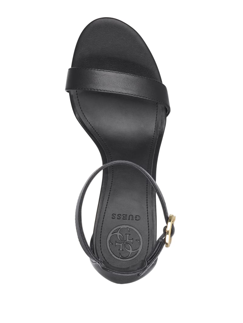 Guess Kahlua Ankle Strap Heels GWKAHLUA2 BLKLE