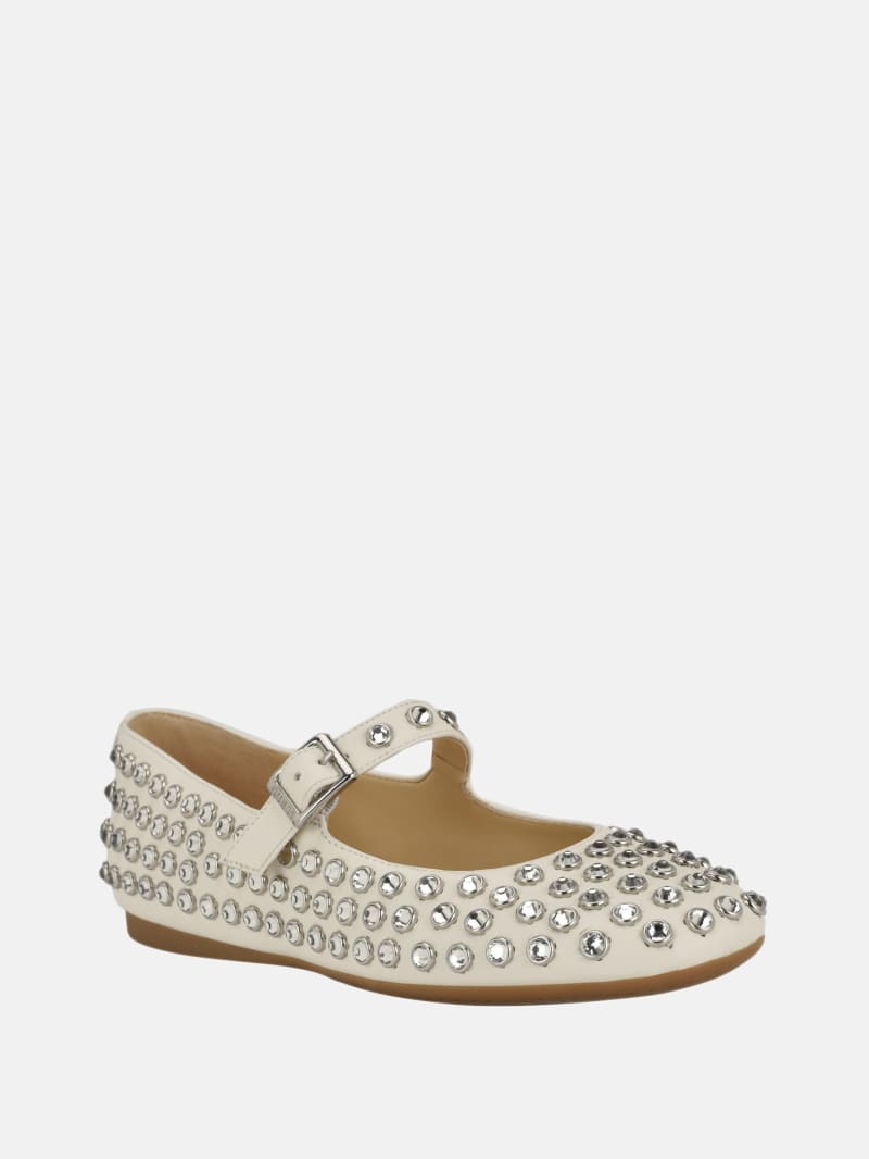 Kalidal Rhinestone Ballet Flats · Guess