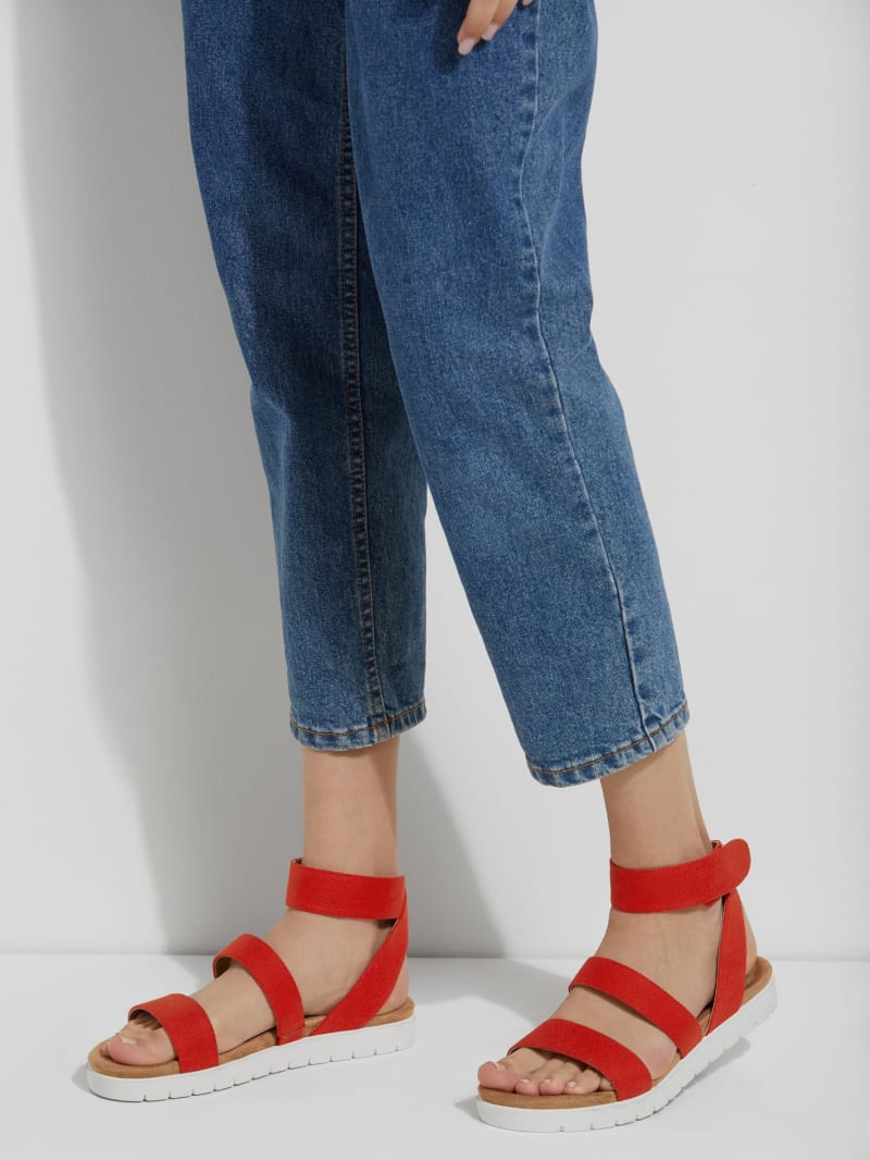 guess denim sandals