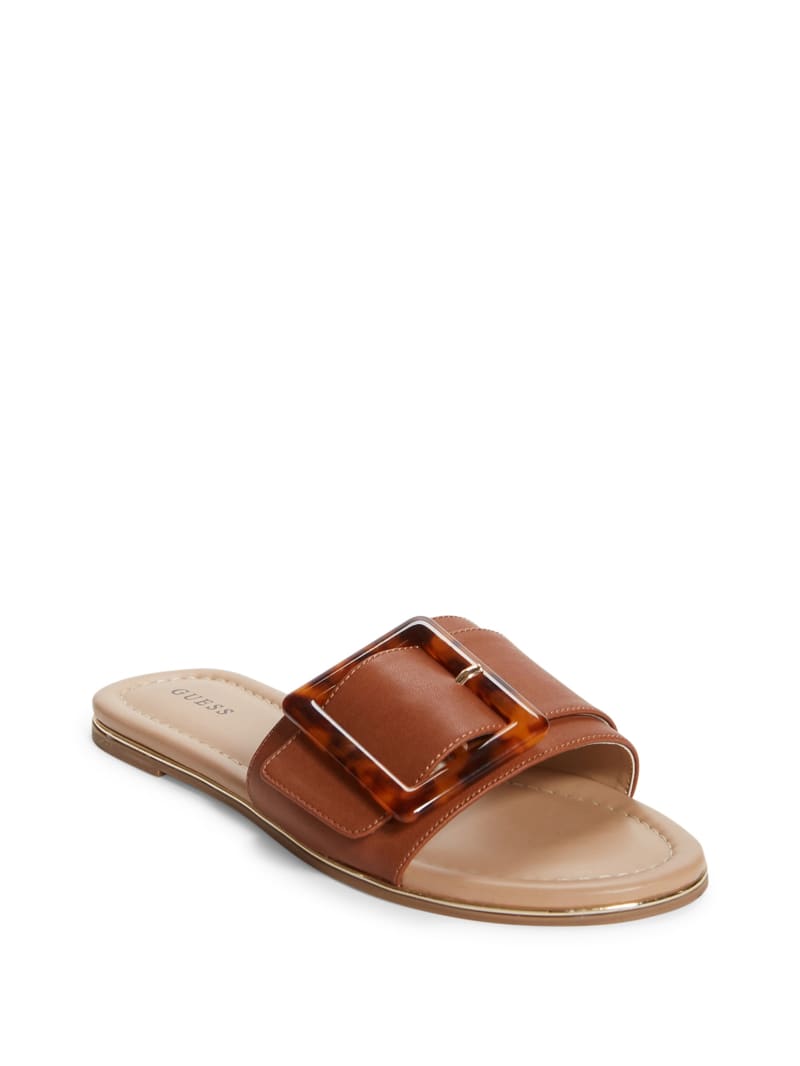 tan slip on sandals