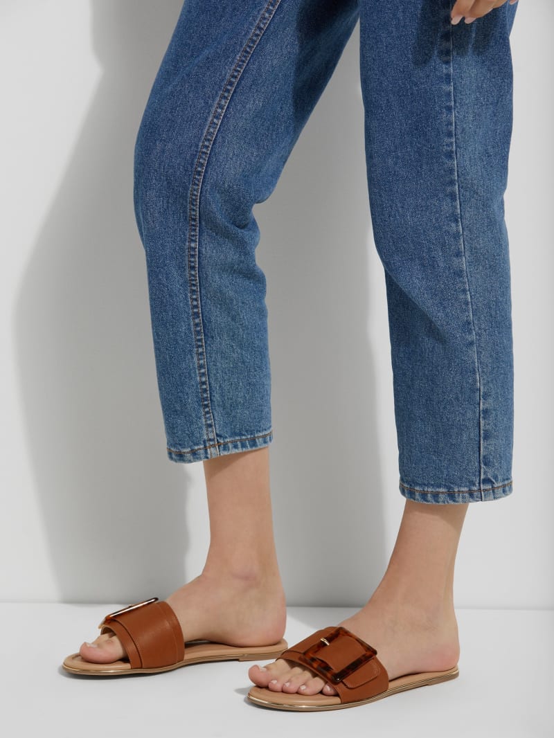 guess denim sandals