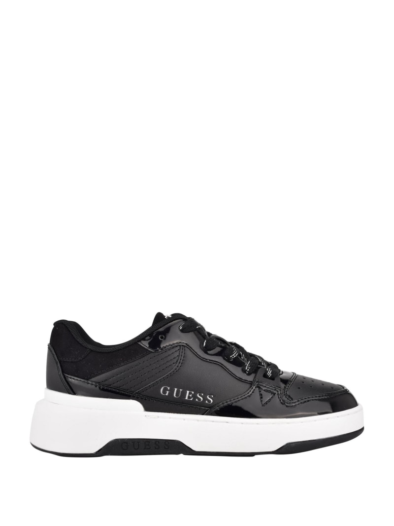 black and white guess shoes