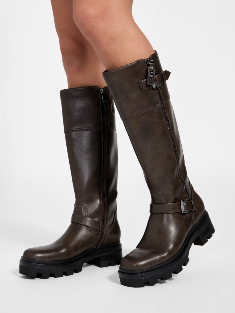 Lynnie Knee-High Lug Boots