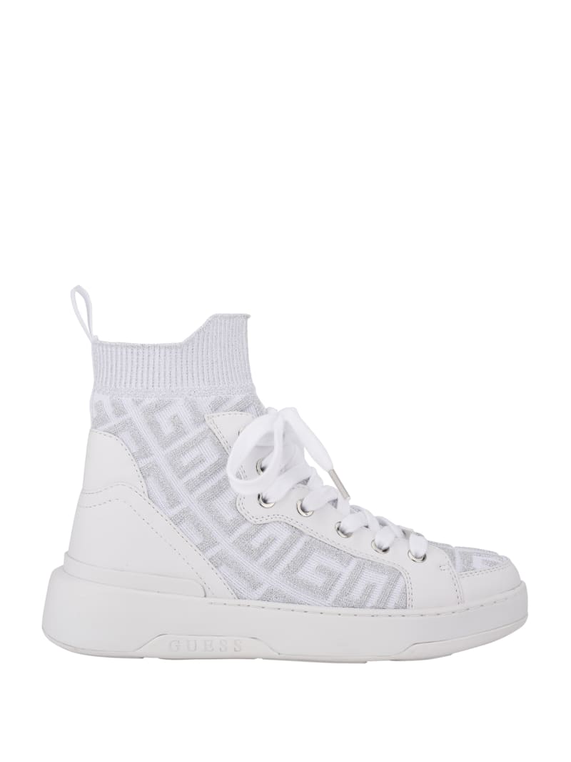 guess white high tops