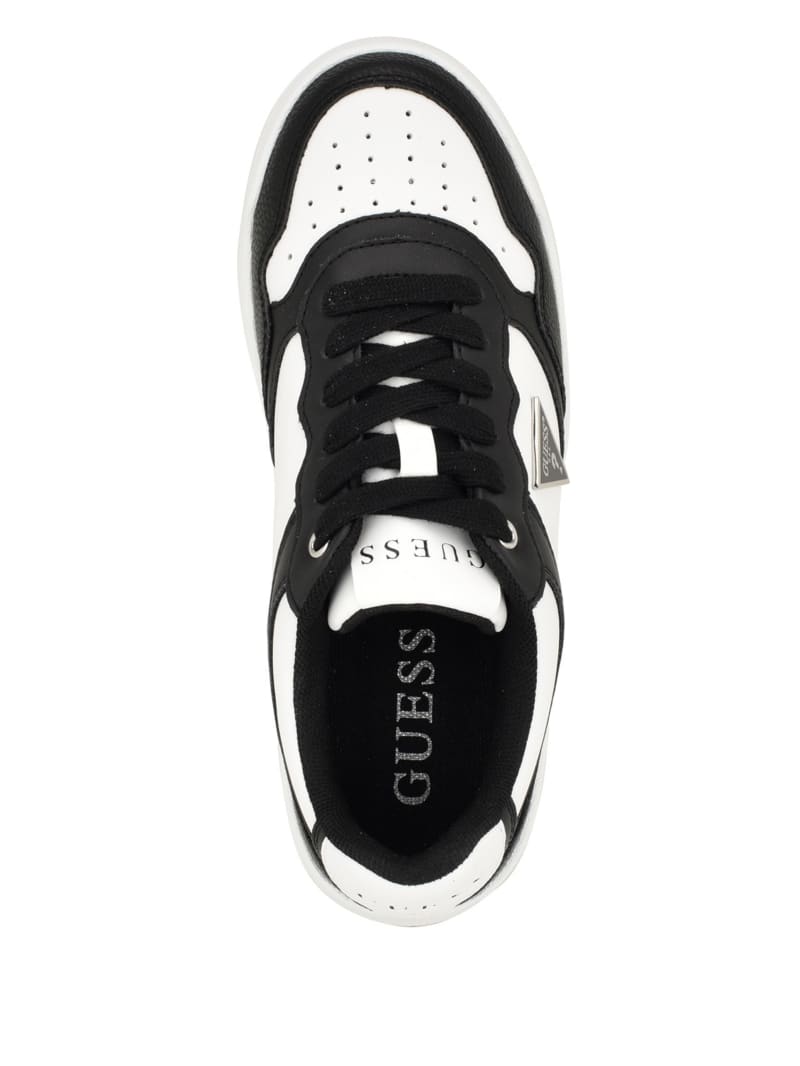 Black and white guess shoes best sale