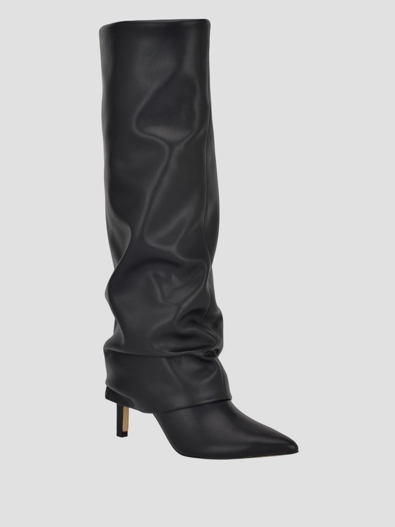 Guess over the knee high heel boots discount