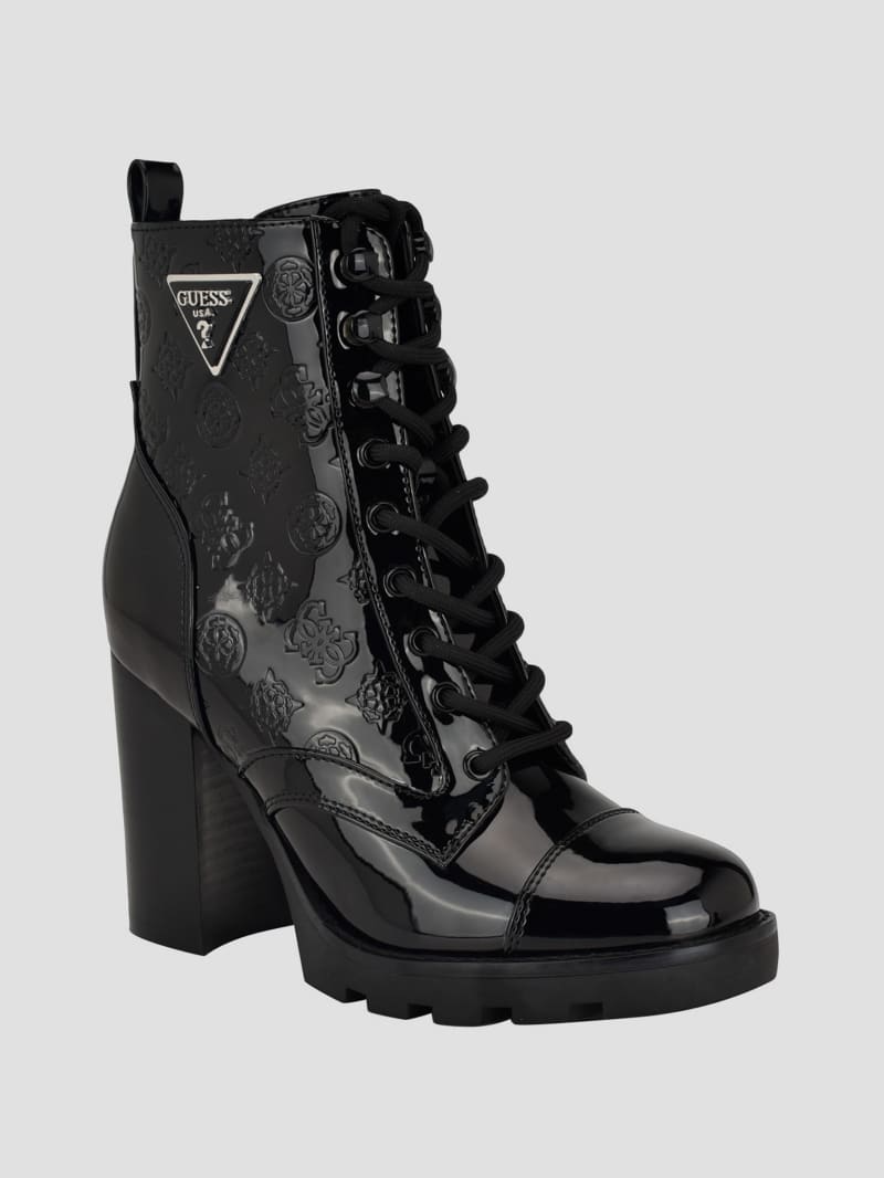 GUESS Neady Patent Booties Black 10