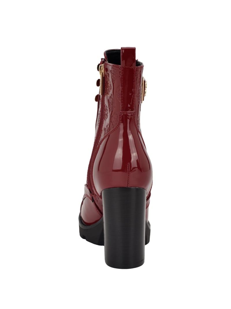 Guess burgundy boots sales