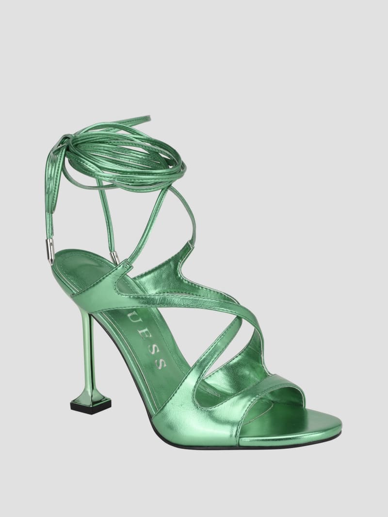 Guess lace up heels discount