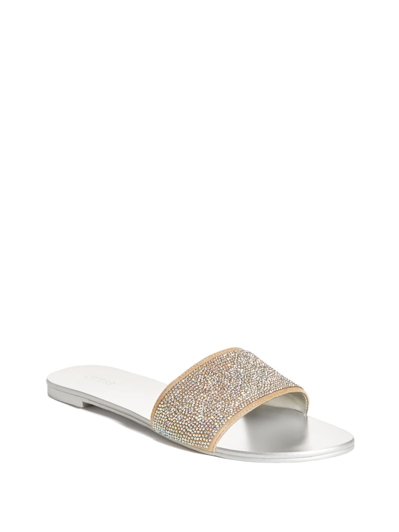 Guess sparkly slides Clearance