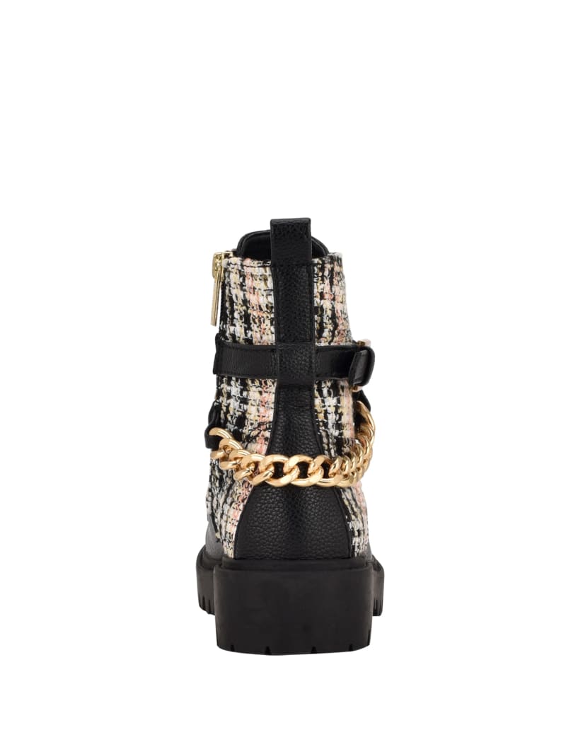 Olisey Tweed Combat Boots GUESS Canada