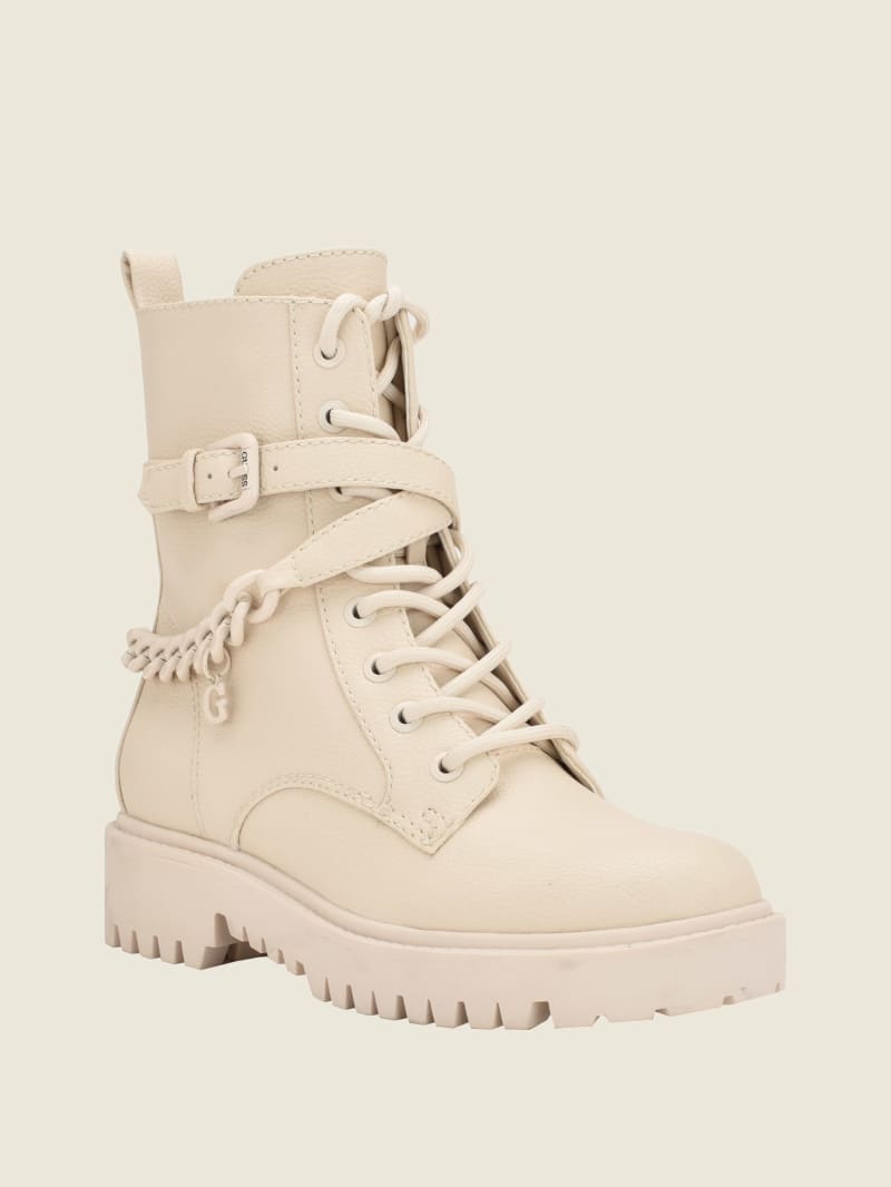 Olisie Buckle Utility Boots | GUESS