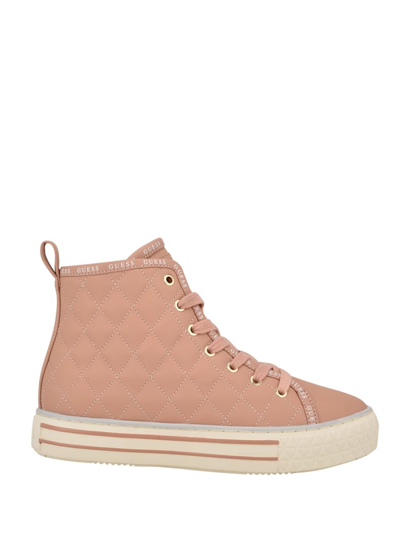 Guess Quilted High-Top Sneakers. 2