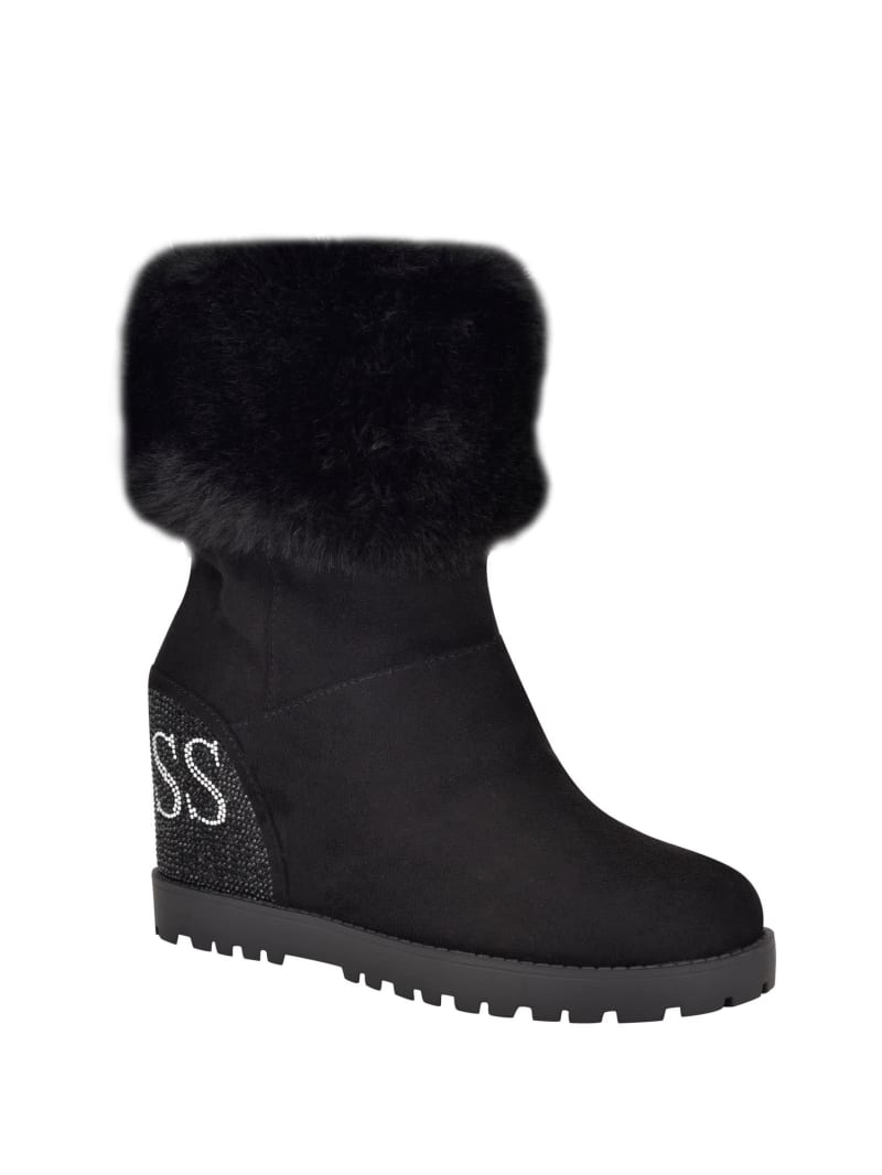 guess black booties