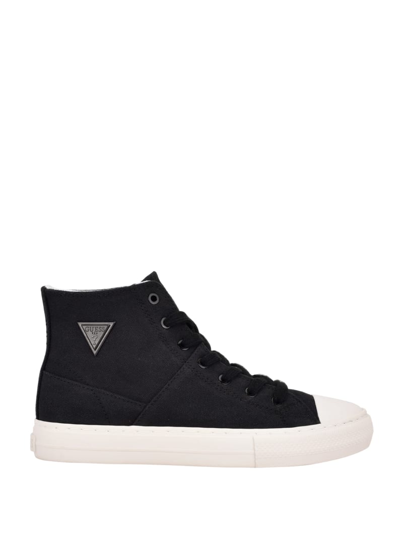 women's all black high top sneakers
