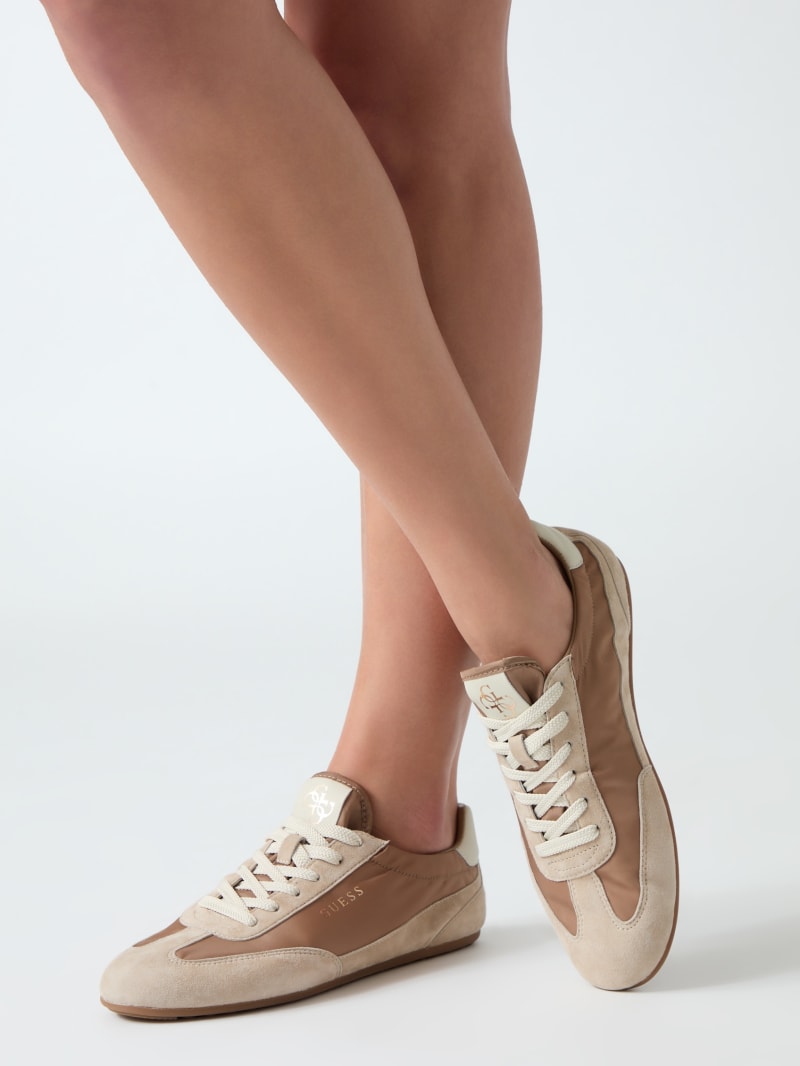 Faux Leather Sneakers