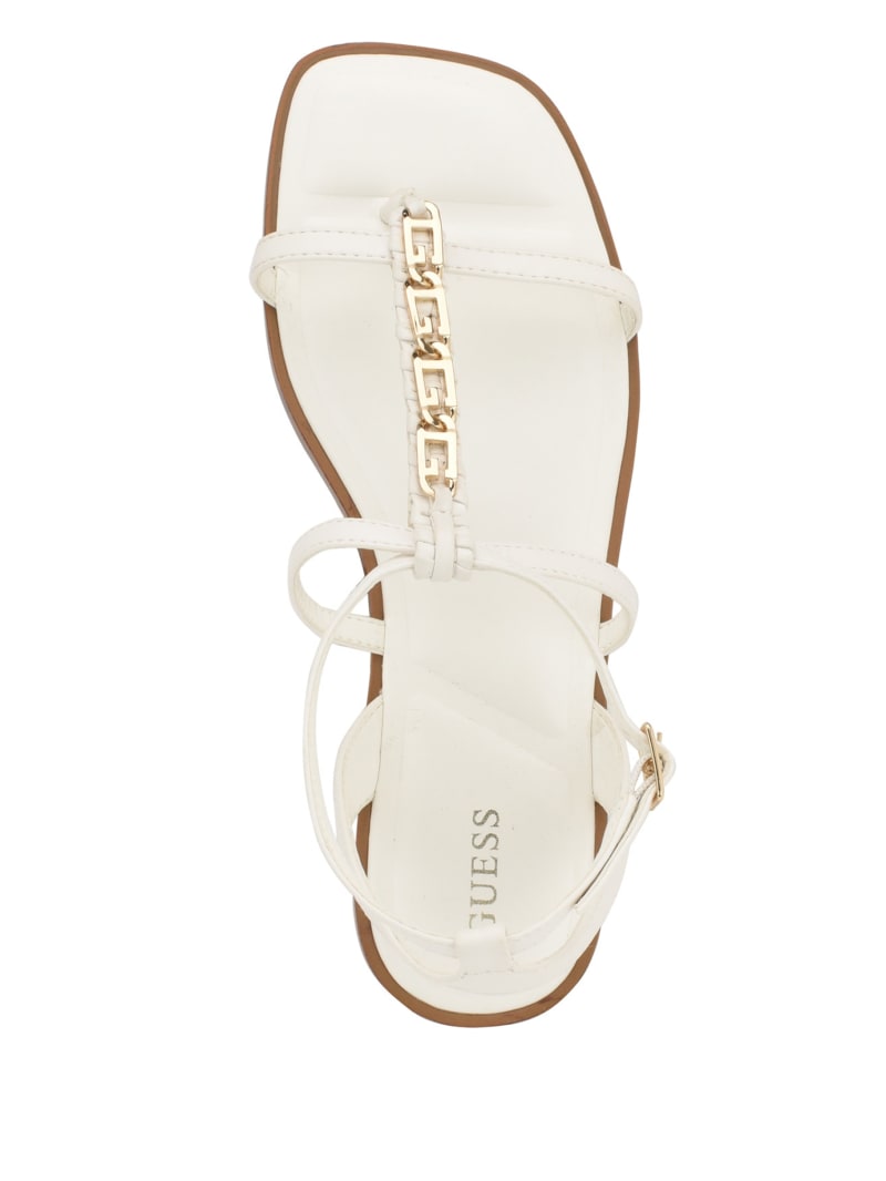 Guess white sandals deals